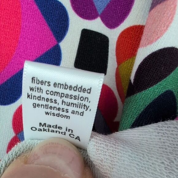 Leslie Evers Freya Skirt Multi Gems Light Pattern NWT Made In Oakland CA USA - Picture 10 of 16